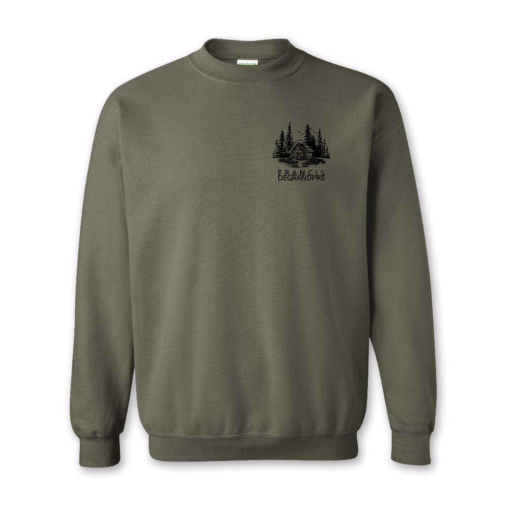 Crewneck kaki « FD » - Francis Degrandpré