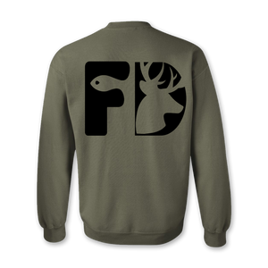 Crewneck kaki « FD » - Francis Degrandpré