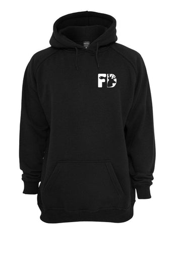 Coton ouaté noir -  petit logo « FD » - Francis Degrandpré